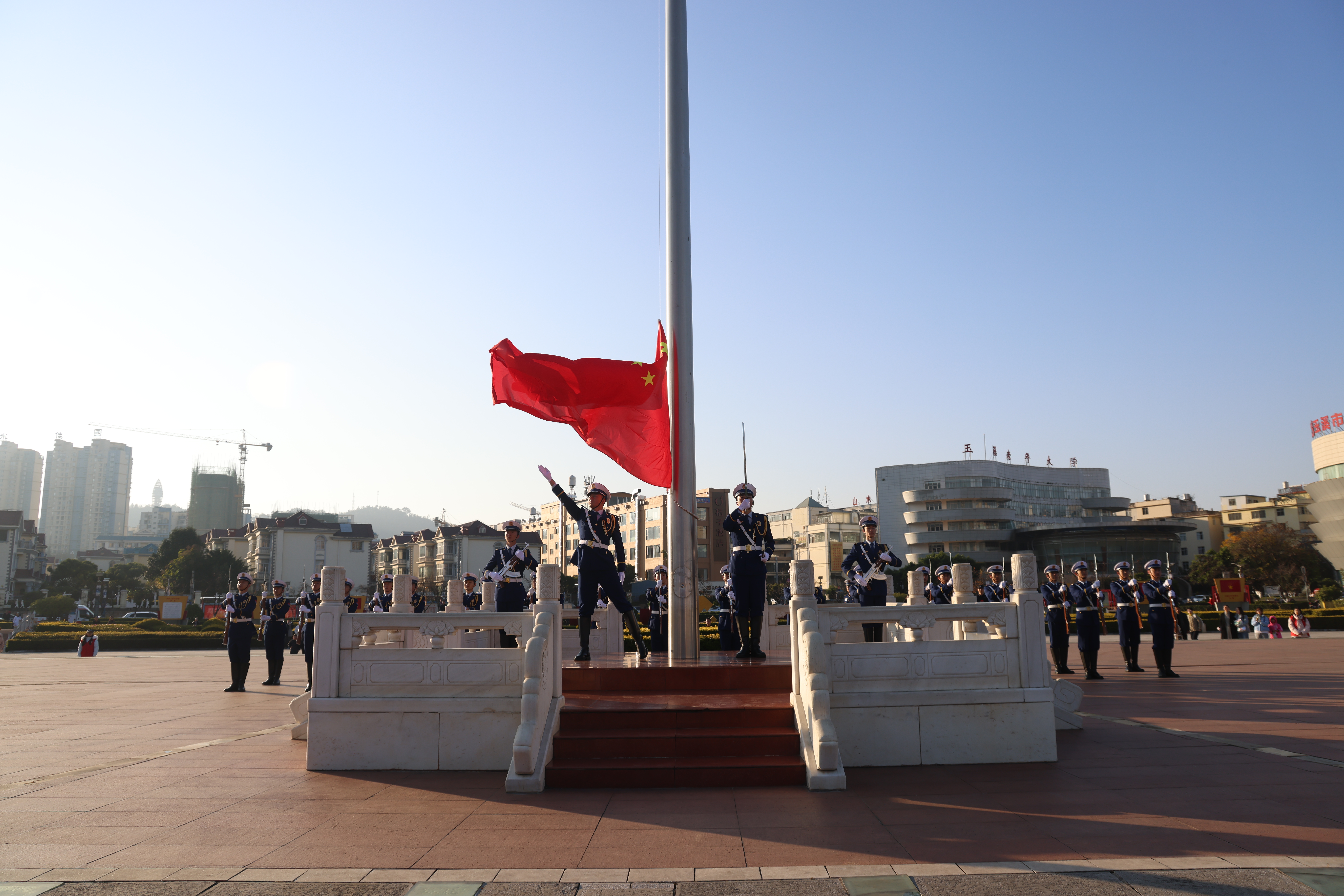 元旦升旗活动